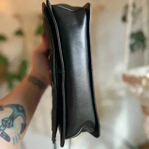 Rebecca Minkoff Black Quilted Leather Crossbody Bag - 9x7 Chain Strap - Picture 7 of 13